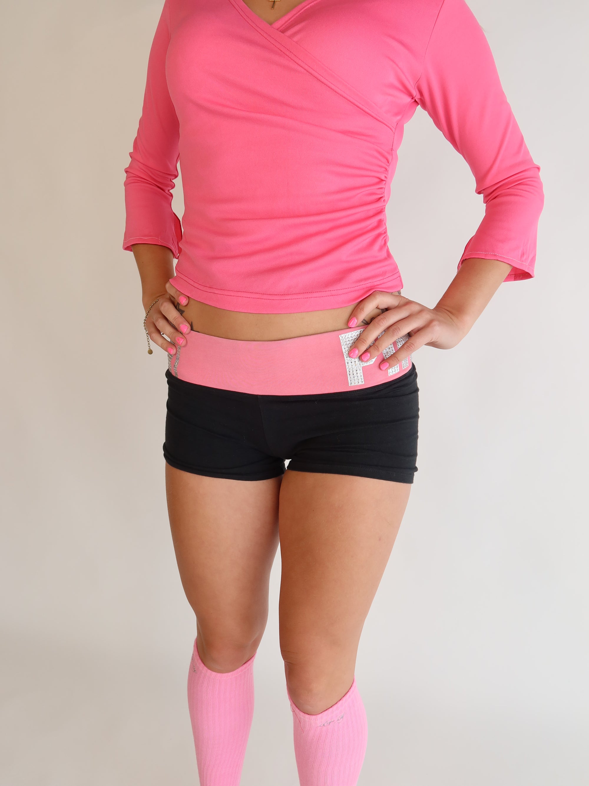 VS PINK Rhinestone 'PINK' Shorts S/M