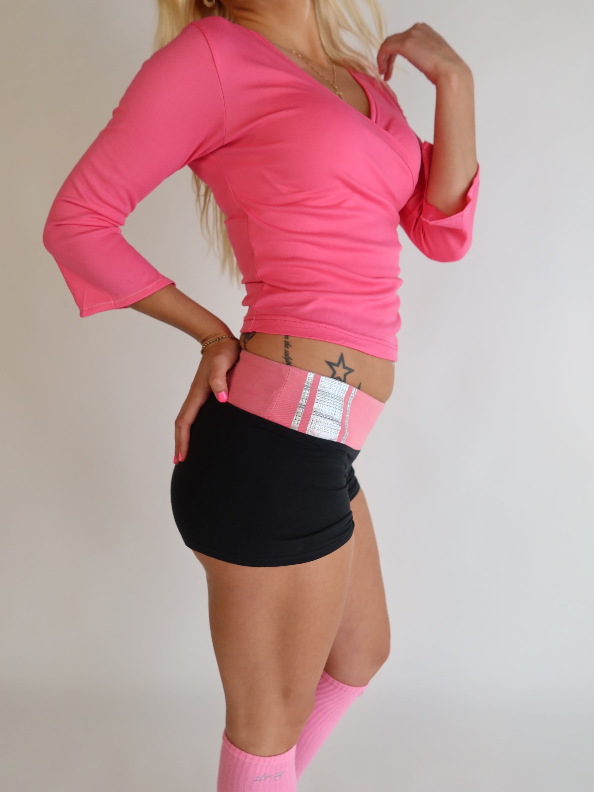 VS PINK Rhinestone 'PINK' Shorts S/M