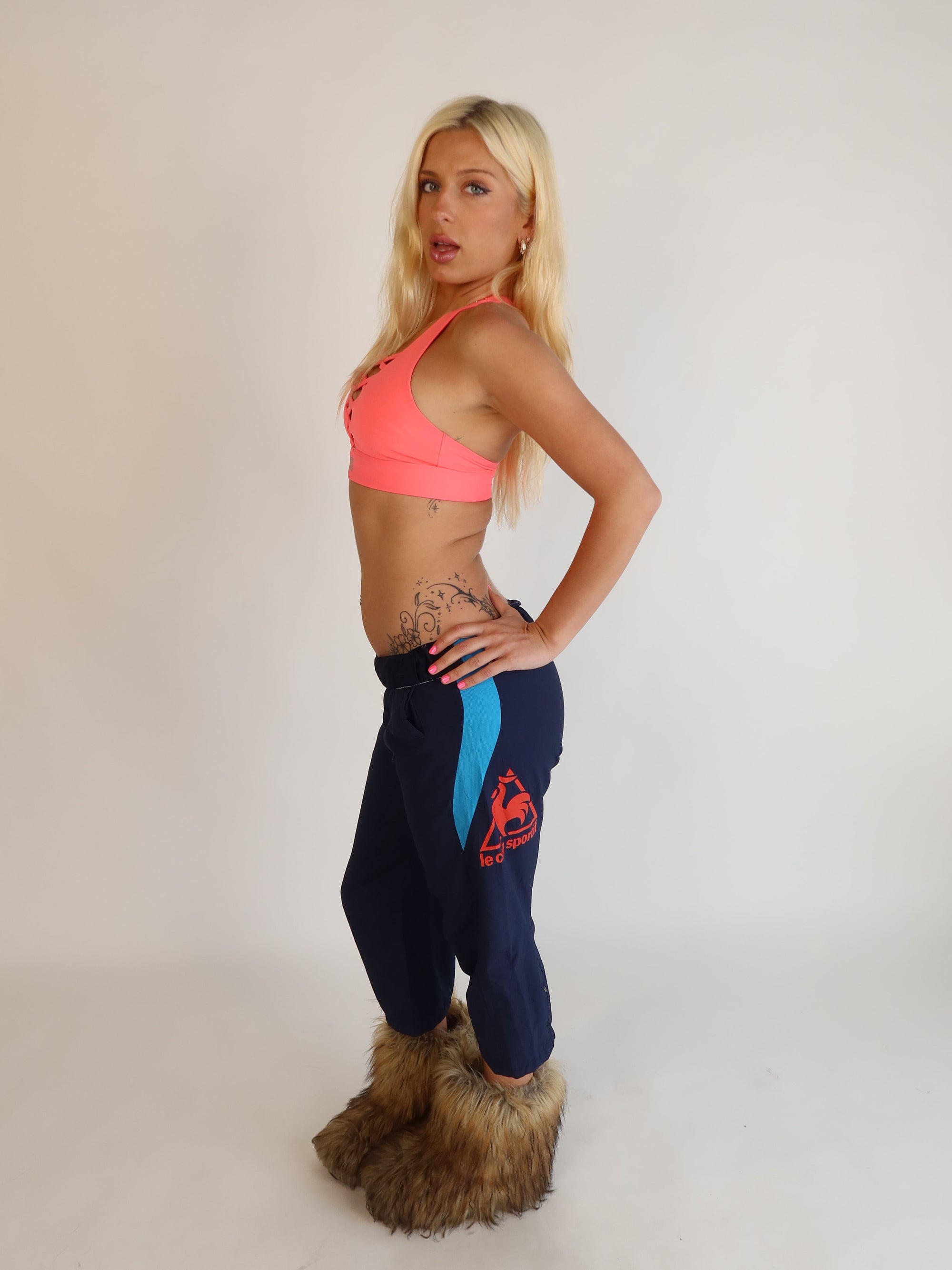 Le Coq Sportif Navy Track Pants S/M