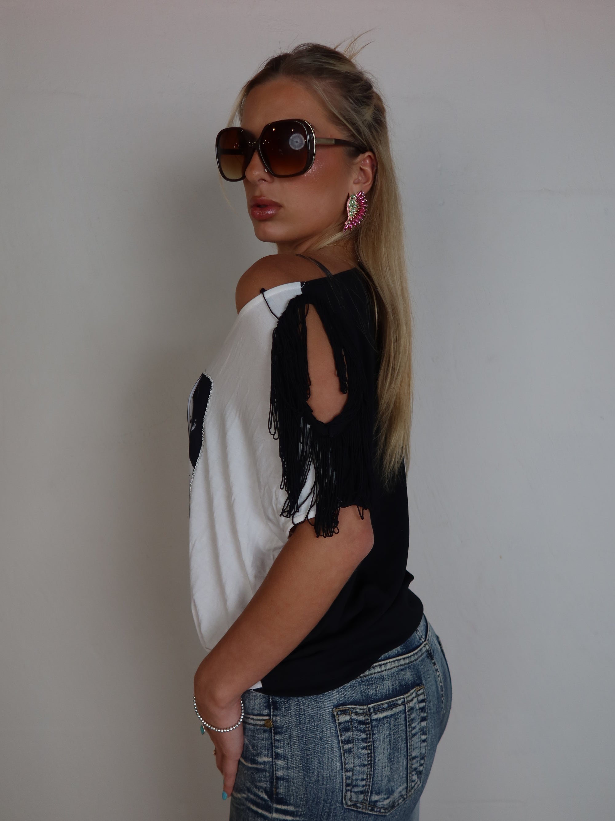 Kate Moss Fringe Top S/M