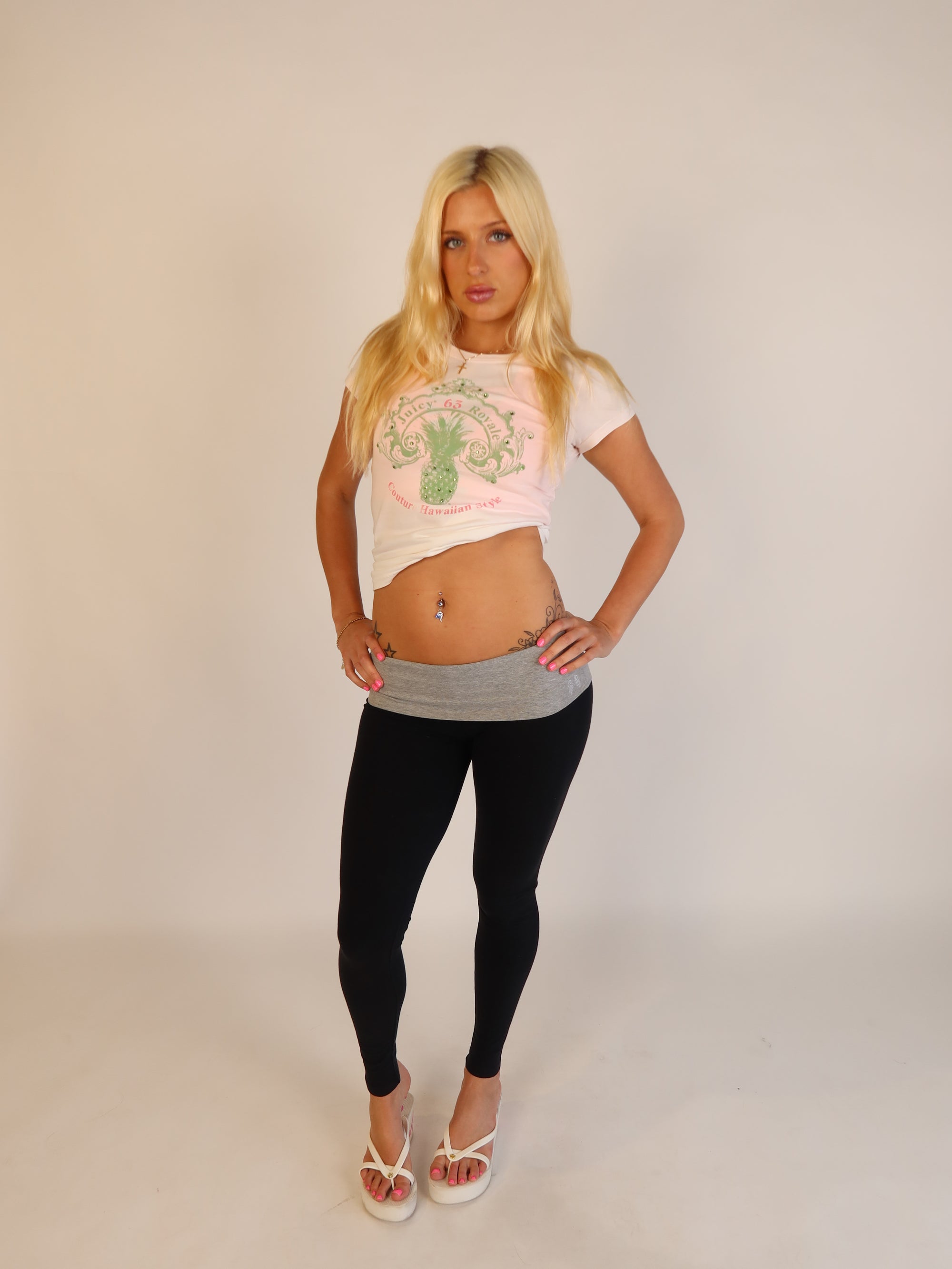 VS Angel Fold-Over Leggings S/M