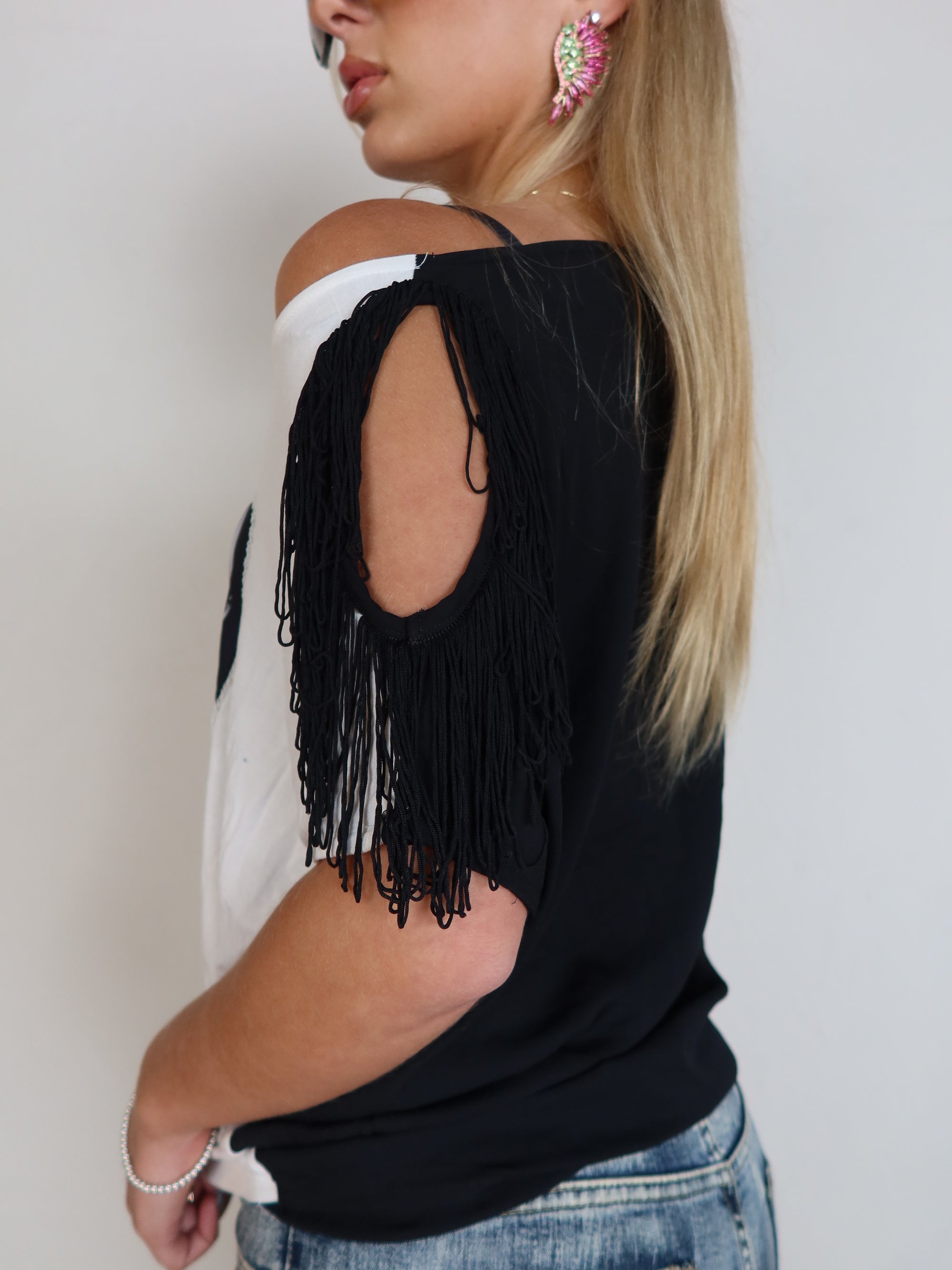Kate Moss Fringe Top S/M