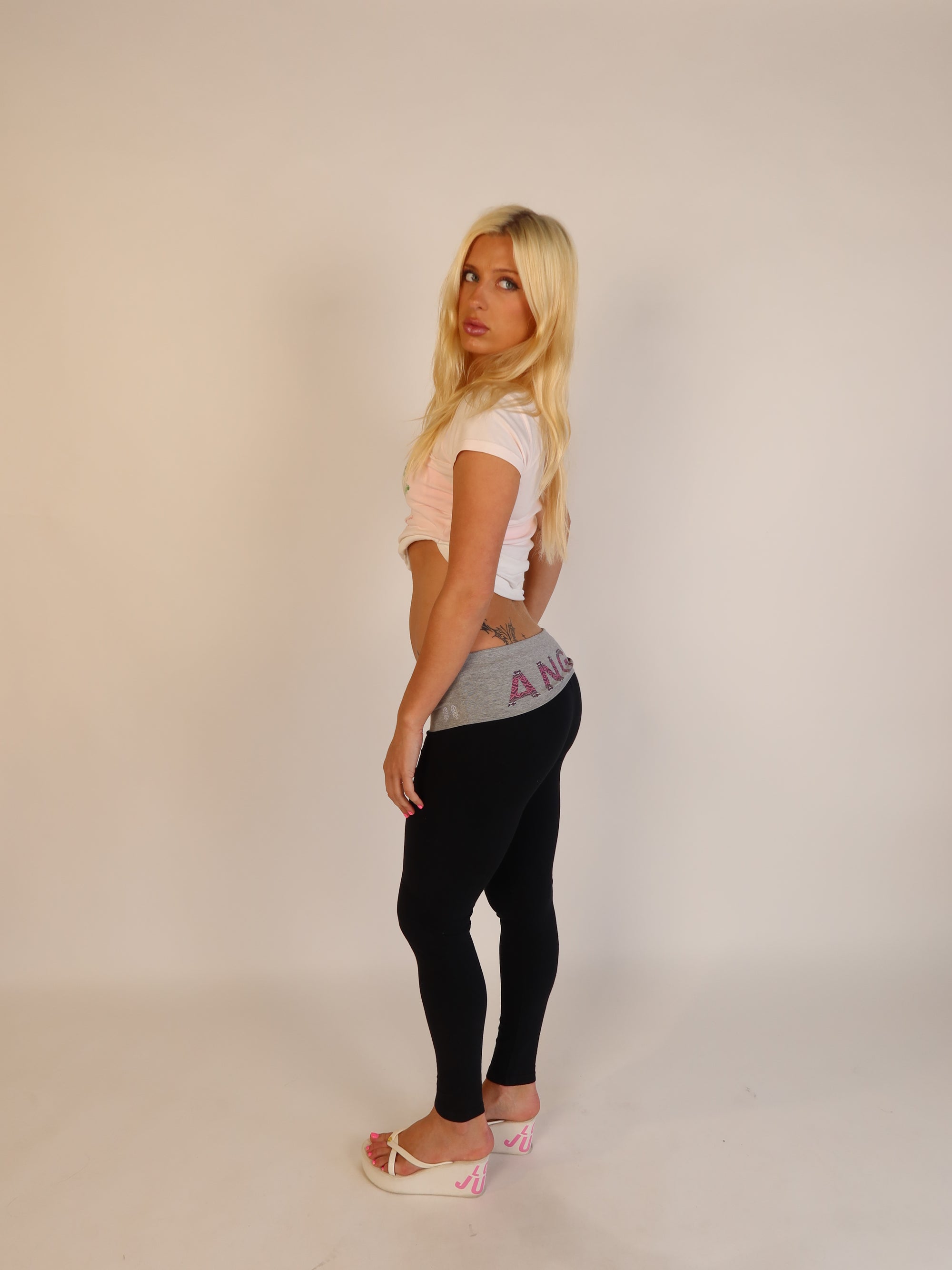 VS Angel Fold-Over Leggings S/M