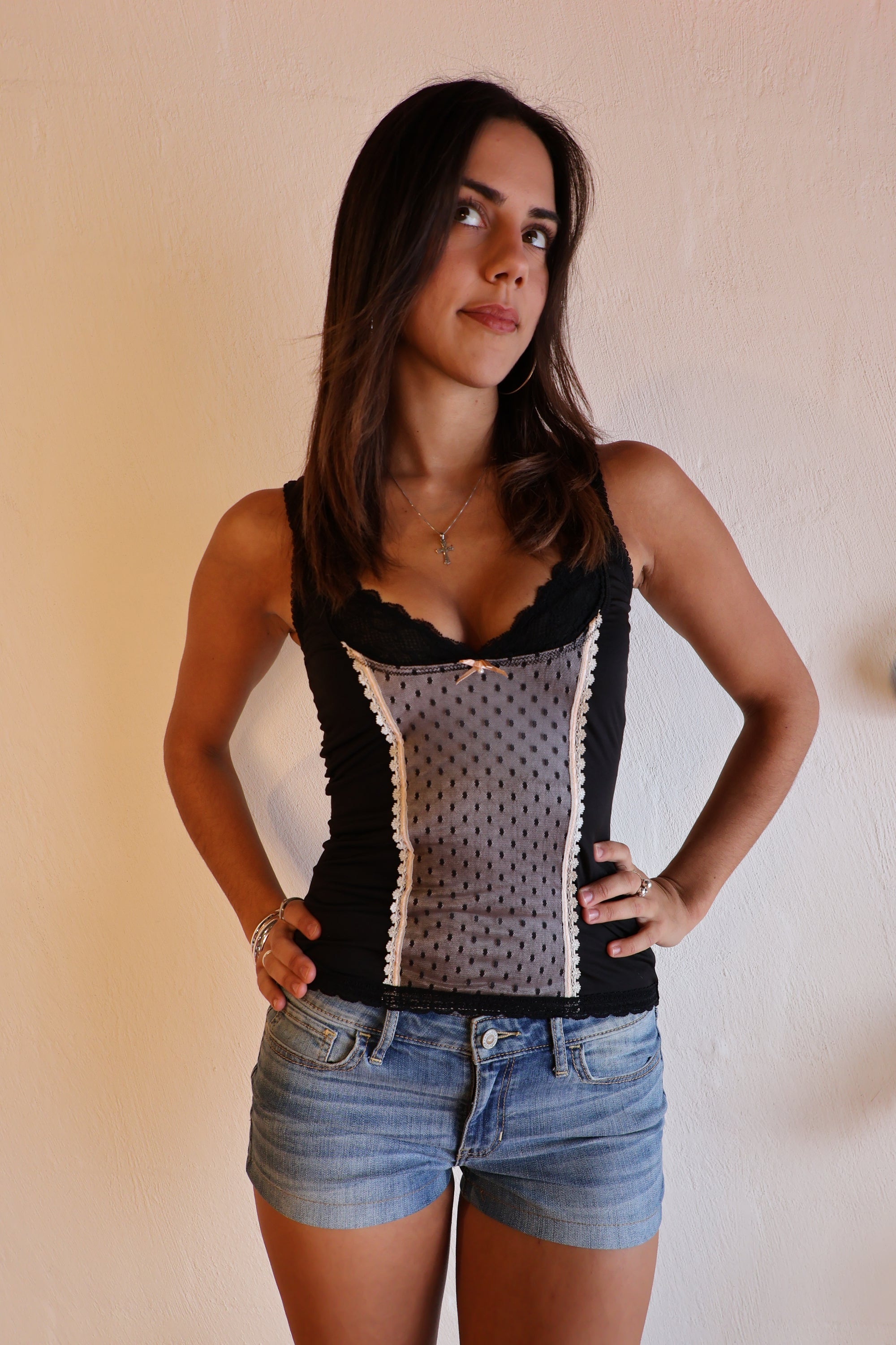 Mesh Corset Tank