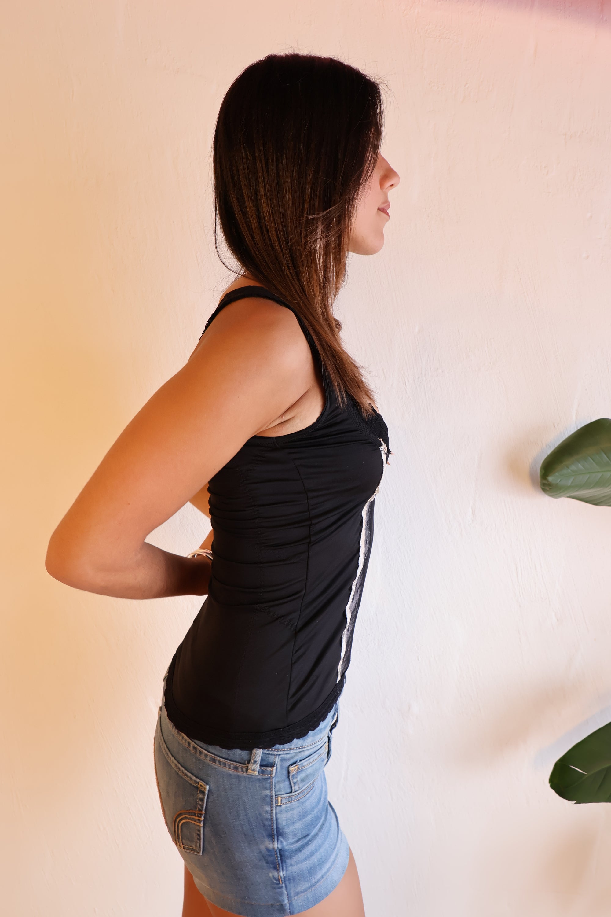 Mesh Corset Tank