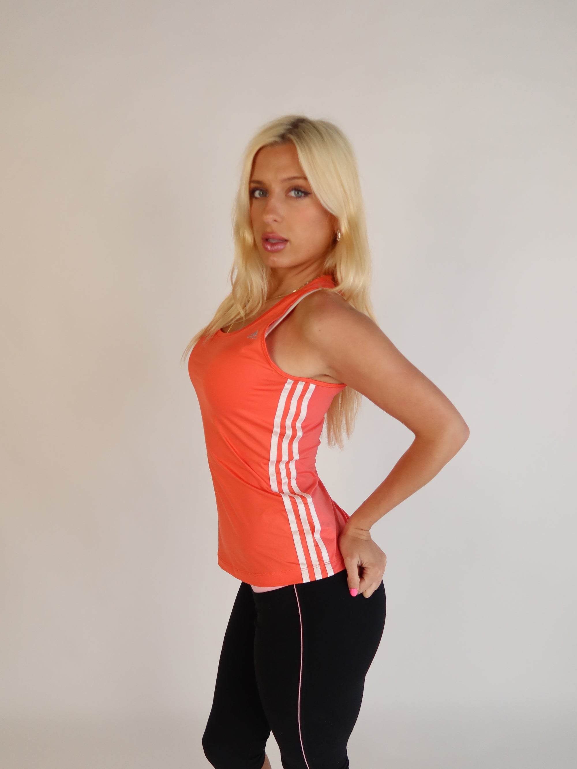 Adidas Coral Stripe Tank S/M