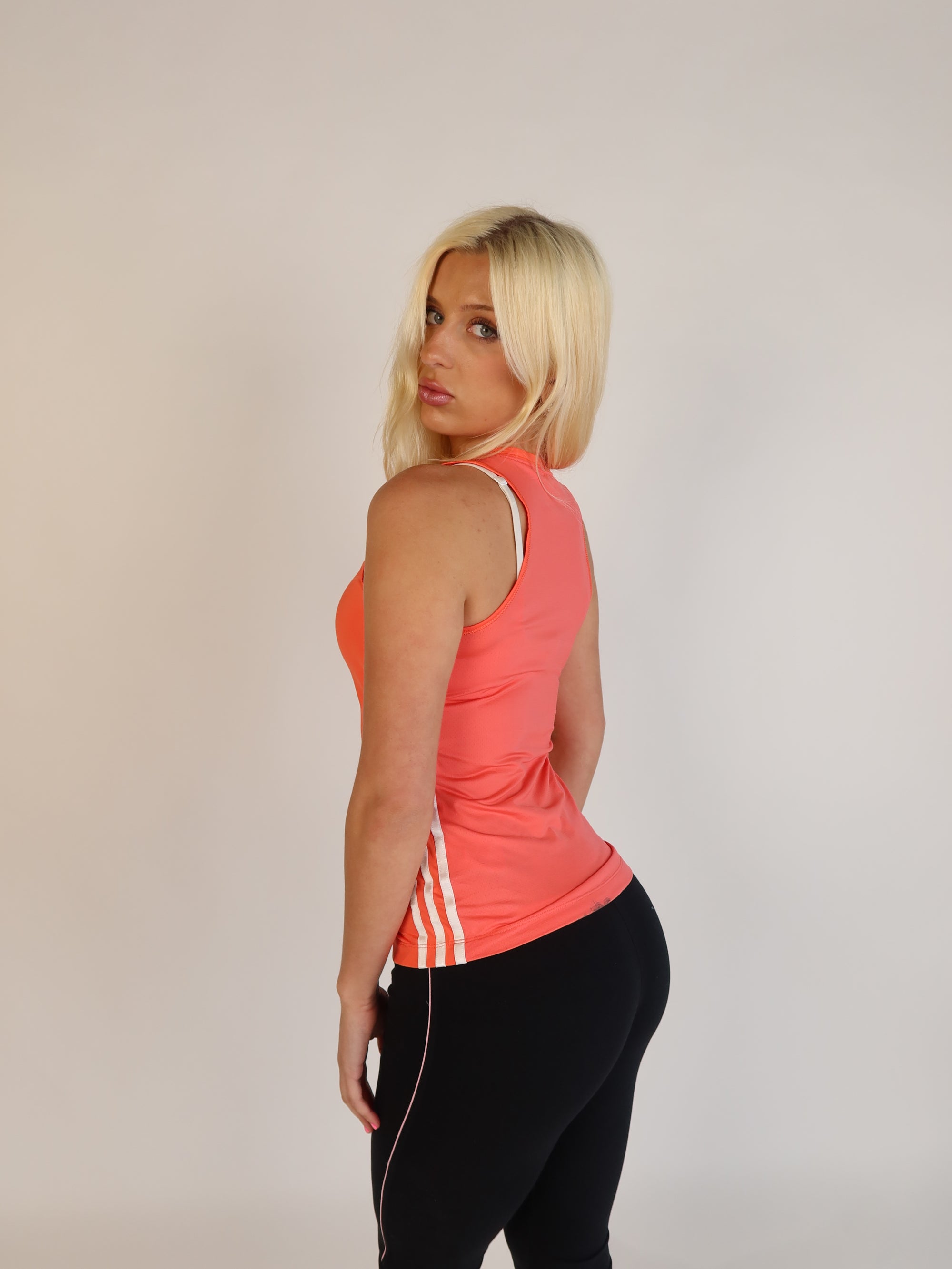 Adidas Coral Stripe Tank S/M