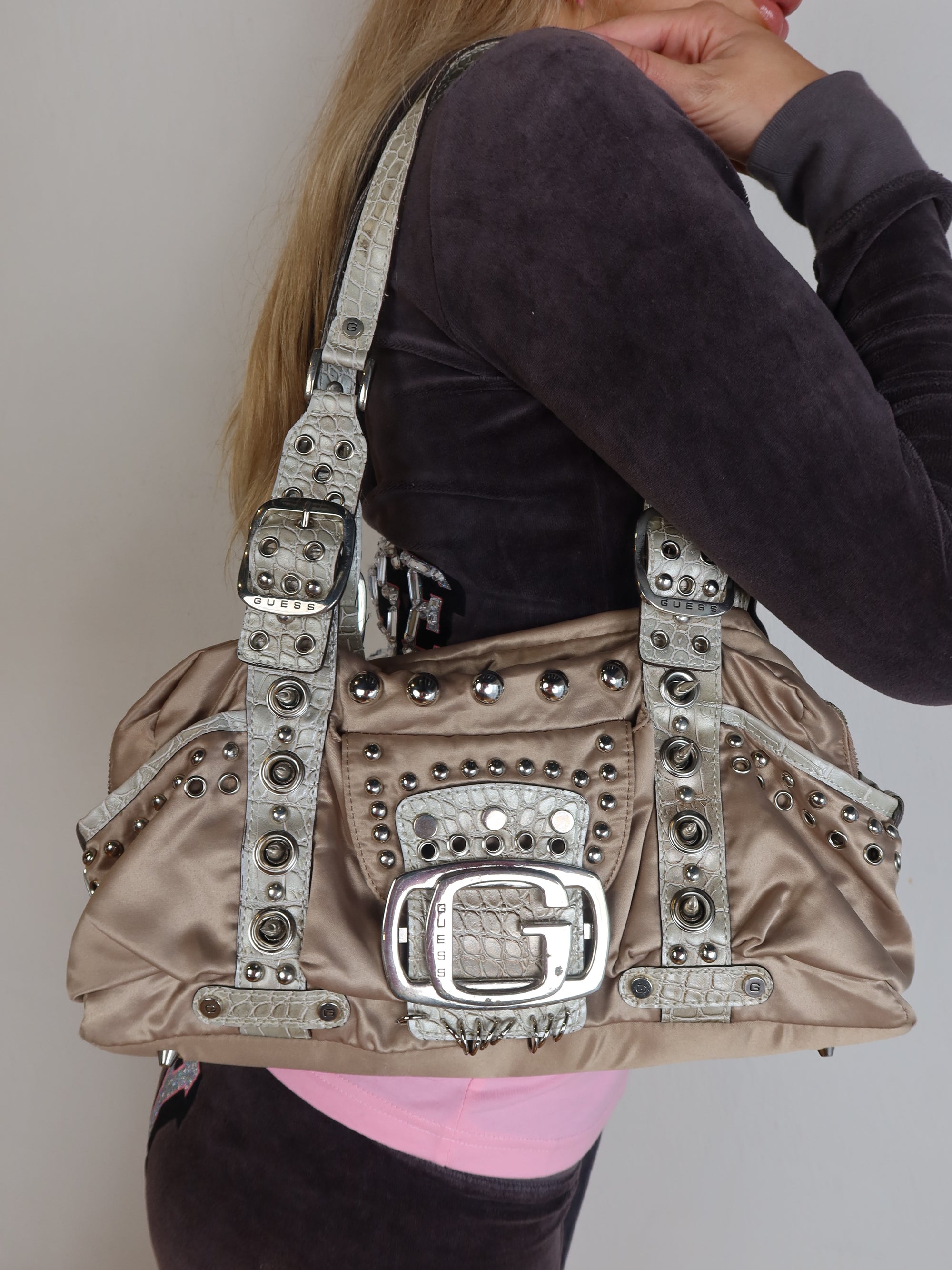 Vtg Guess Shoulder Bag