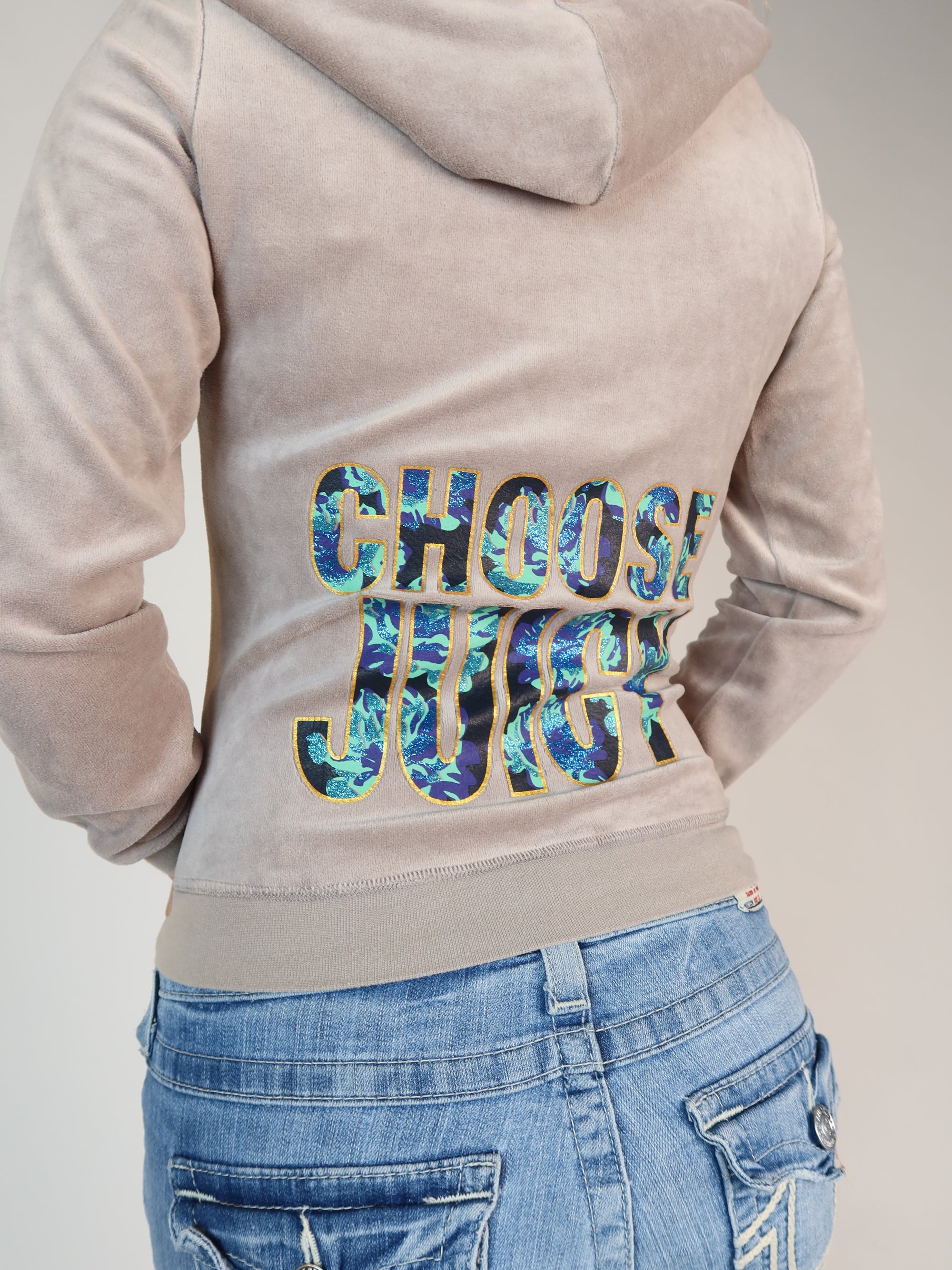Juicy Grey Velour Hoodie S/M