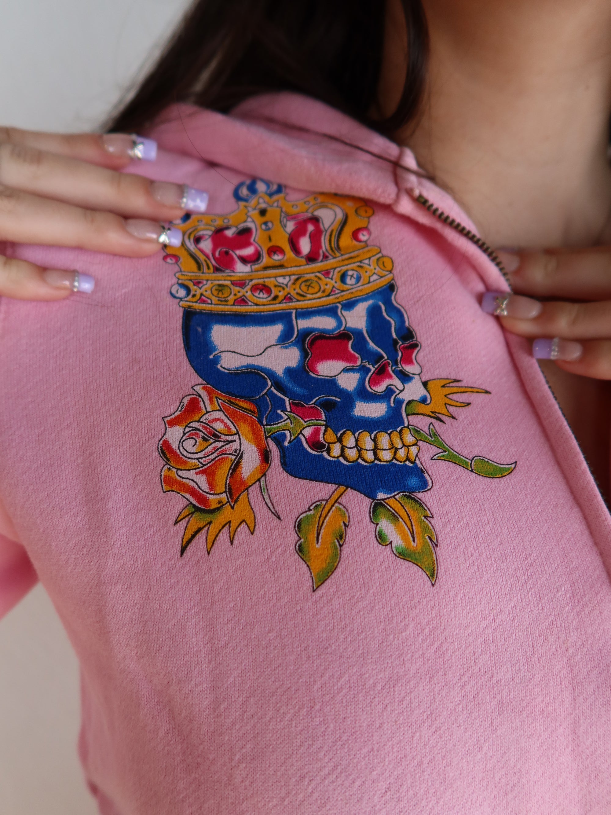 Vtg Ed Hardy Hoodie S