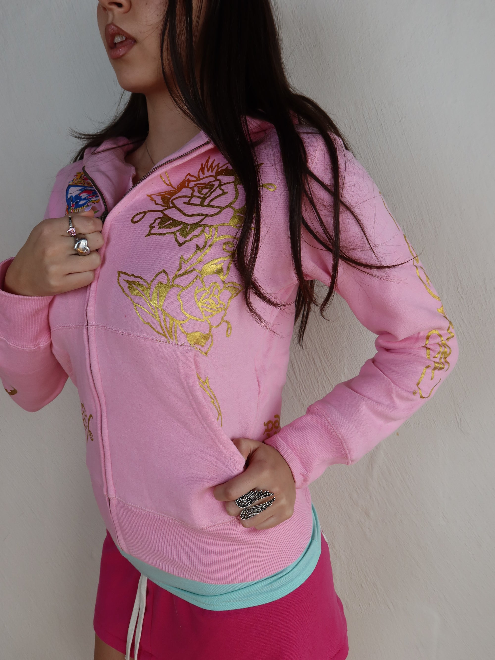 Vtg Ed Hardy Hoodie S