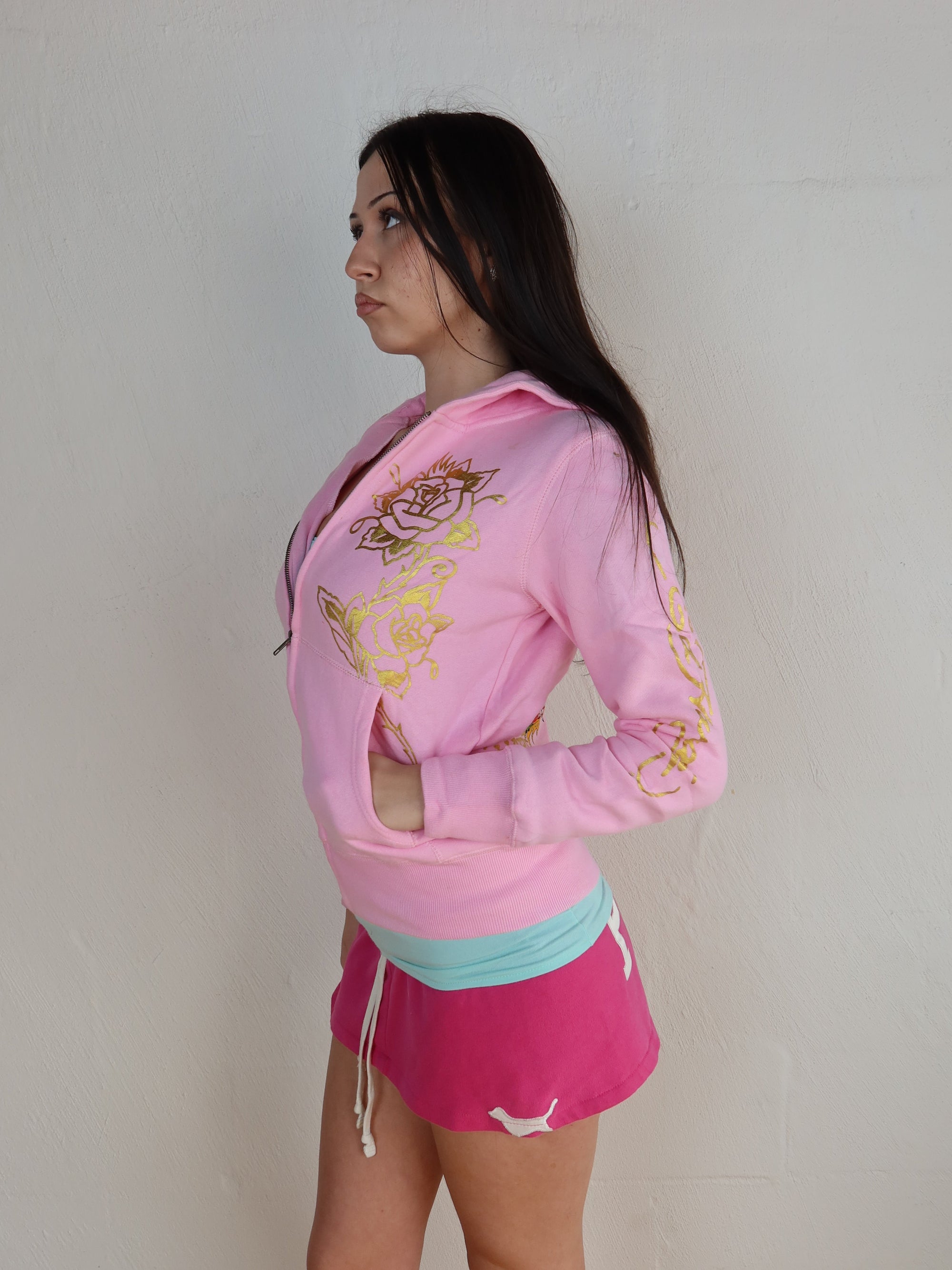 Vtg Ed Hardy Hoodie S