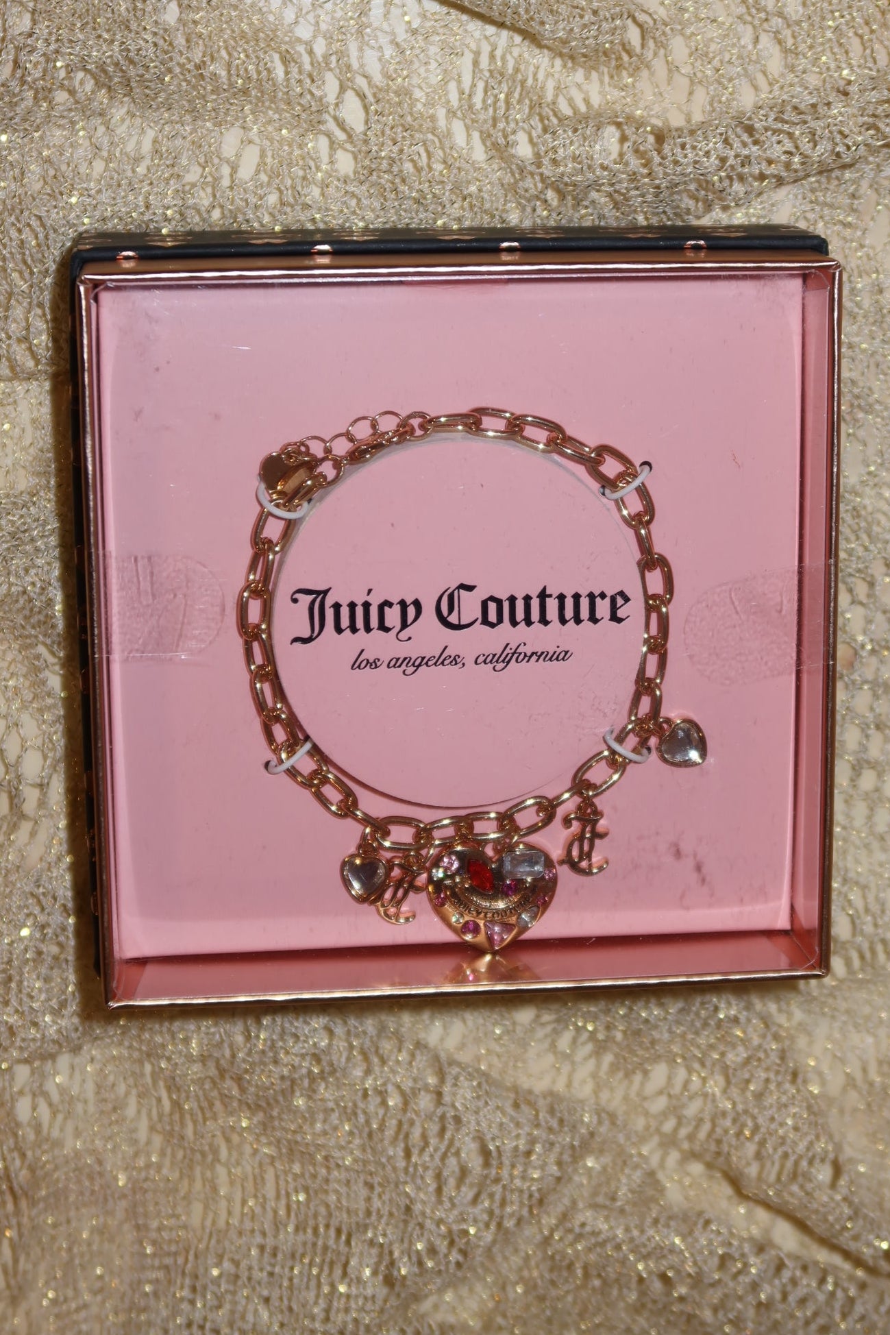 Deadstock Juicy Couture Charm Bracelet