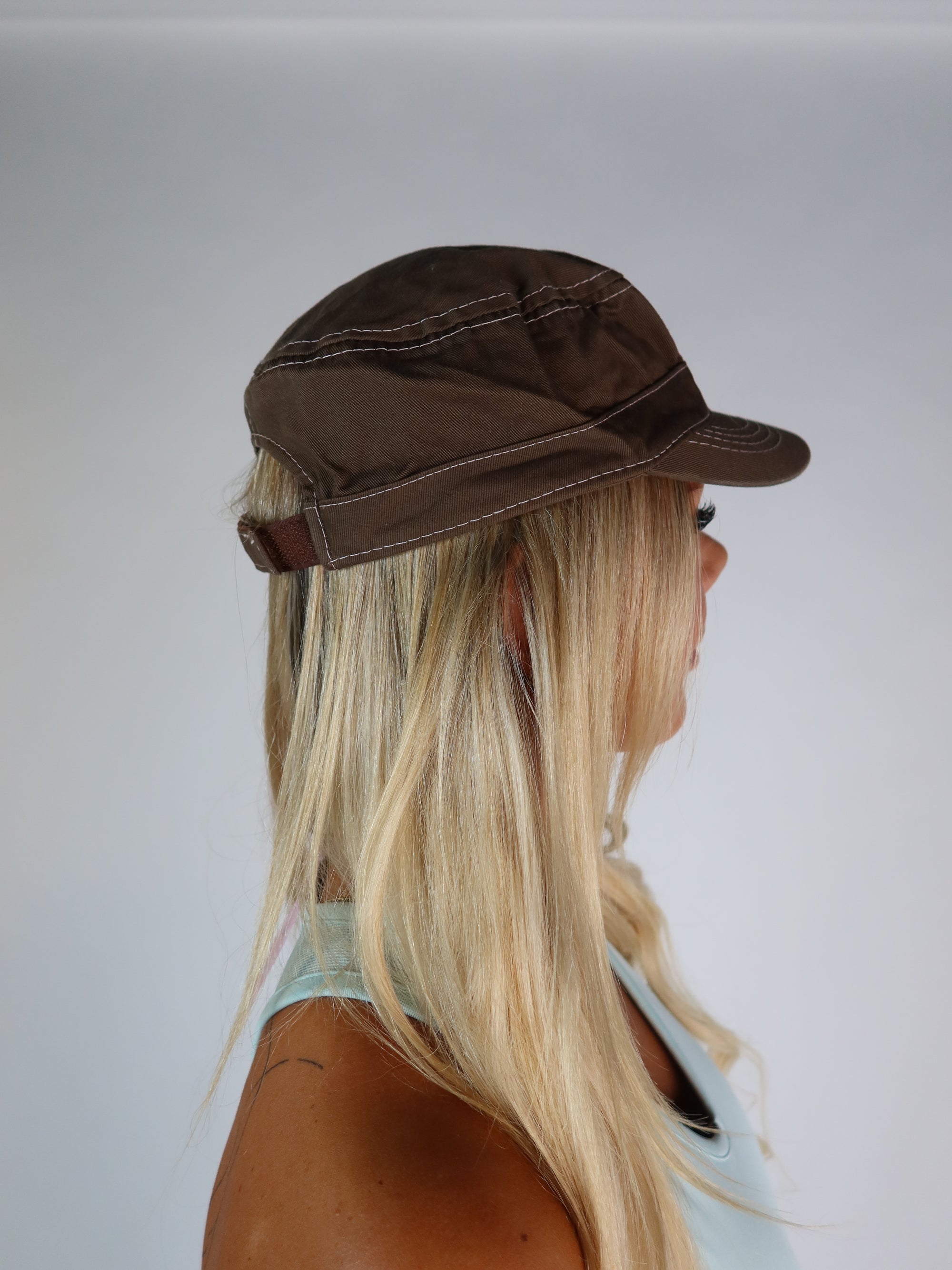 Brown Floral Festi Cap