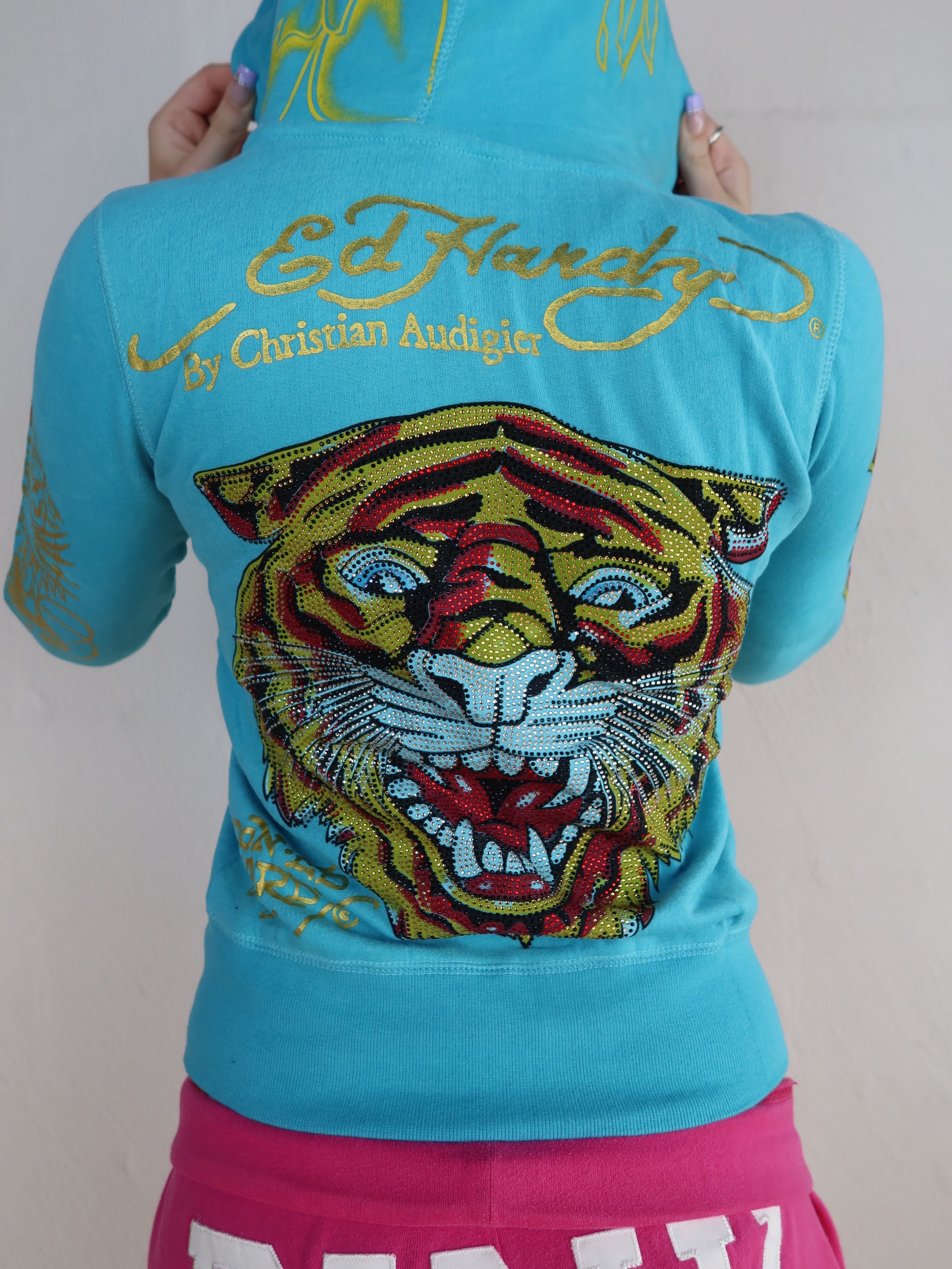 Vtg Ed Hardy Hoodie S