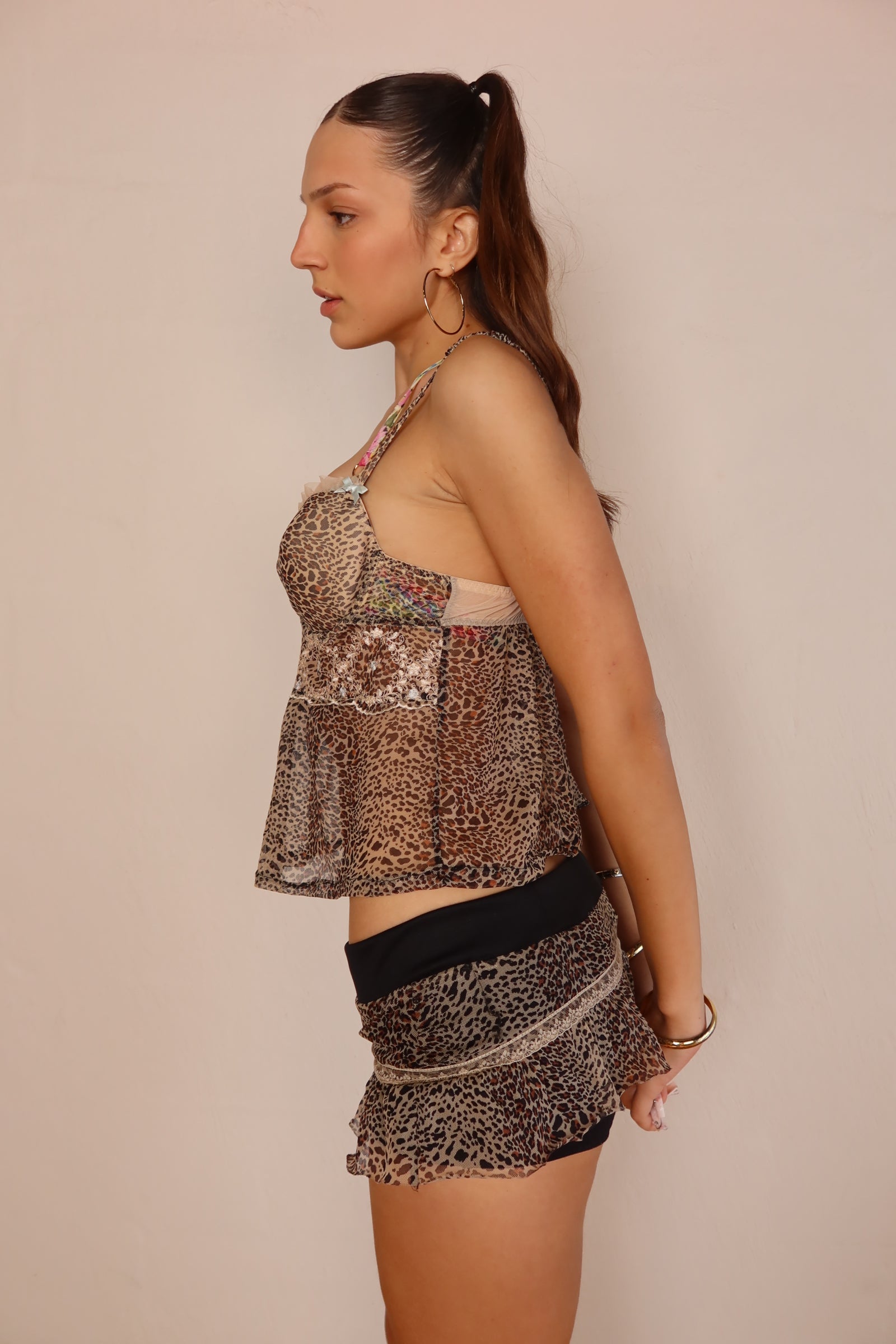Matching leopard Festi Set XS/S