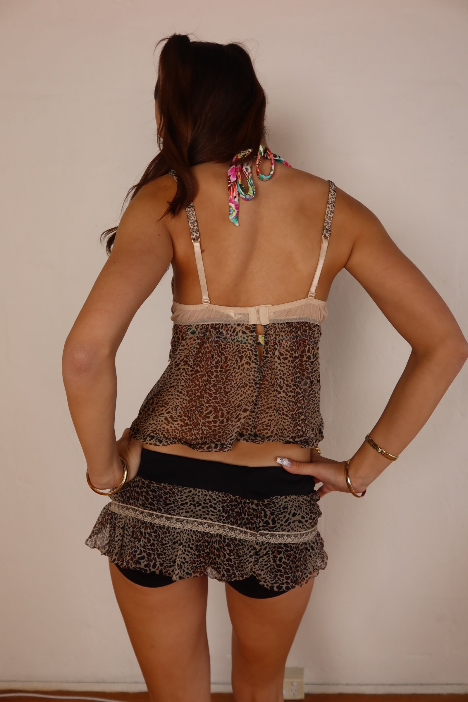 Matching leopard Festi Set XS/S