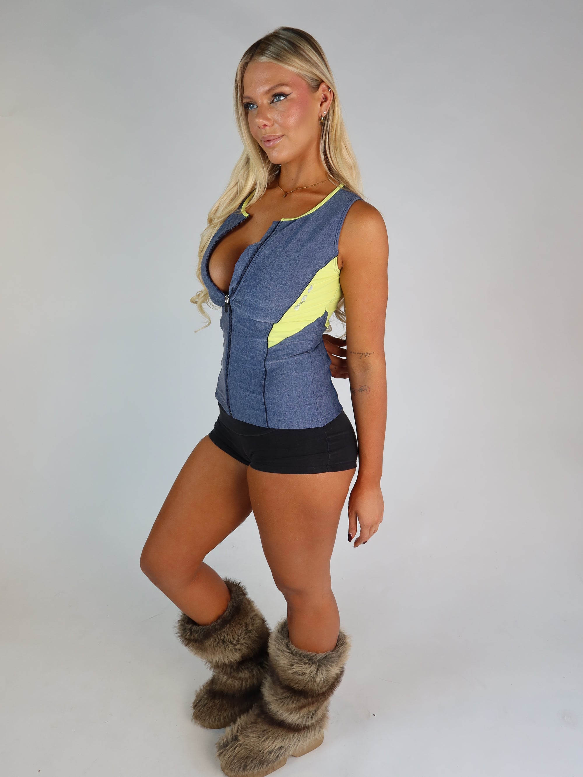 Y2K Blue Sporty Tank M