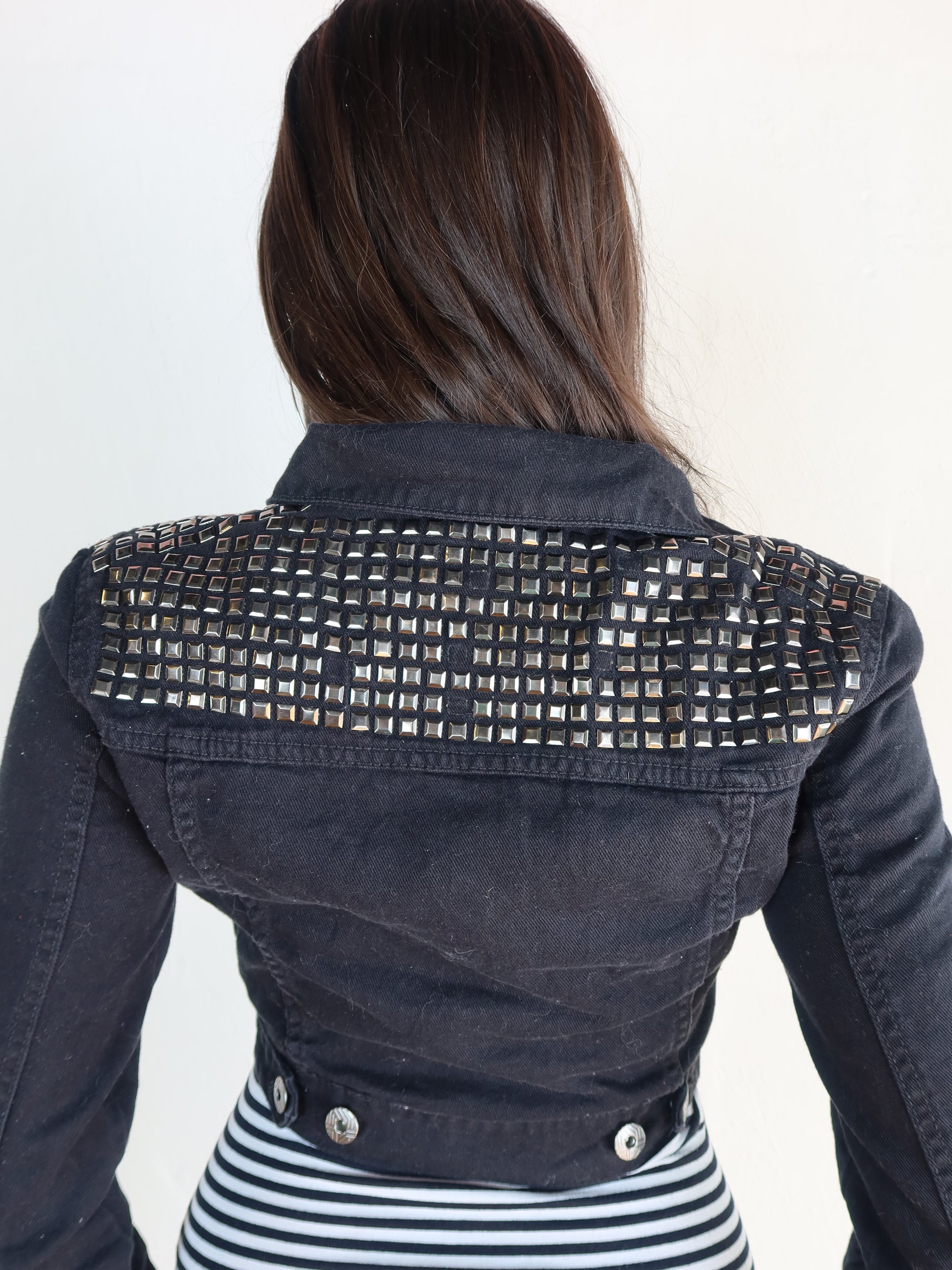 00's Studded Denim Jacket S