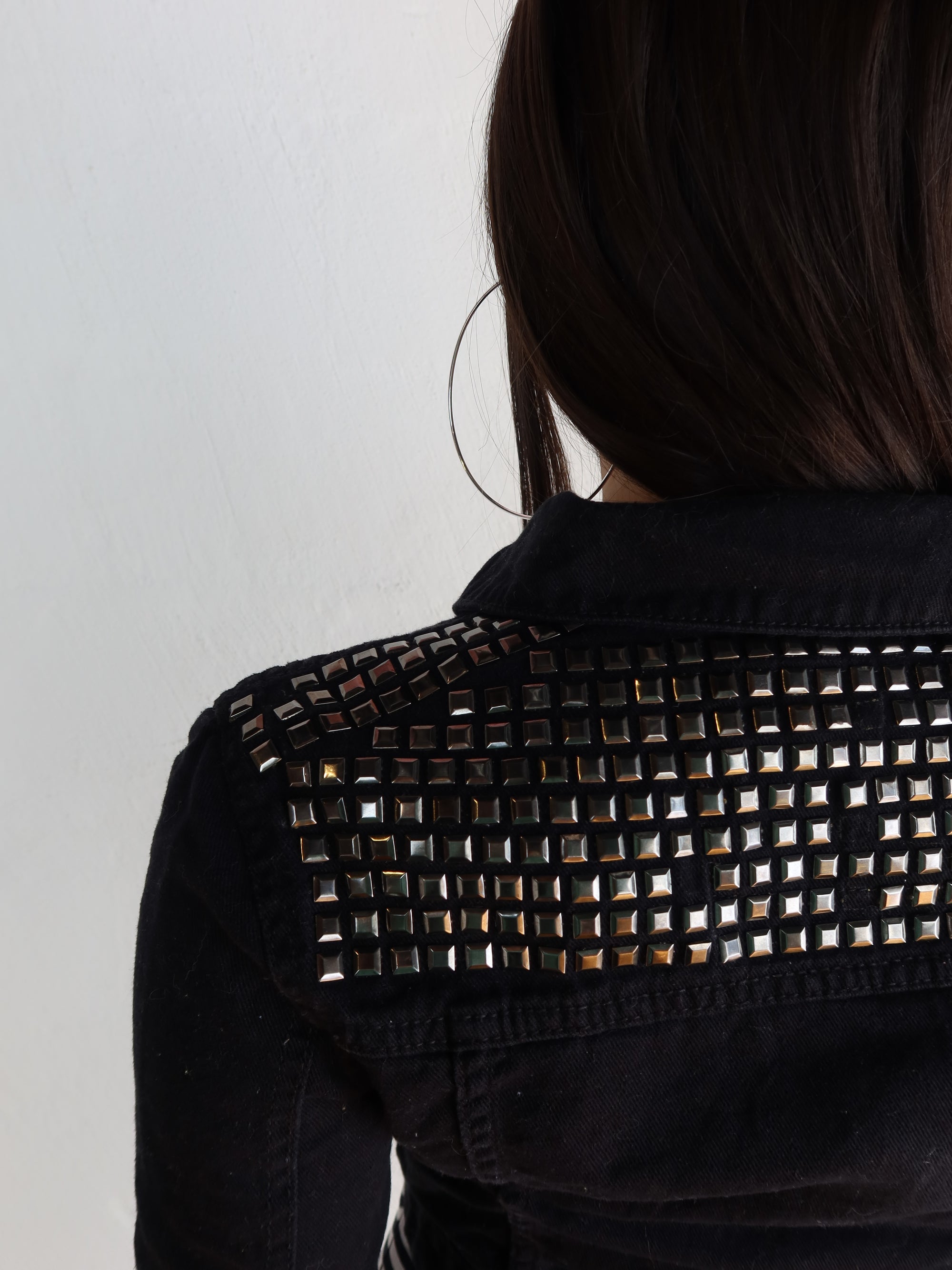 00's Studded Denim Jacket S