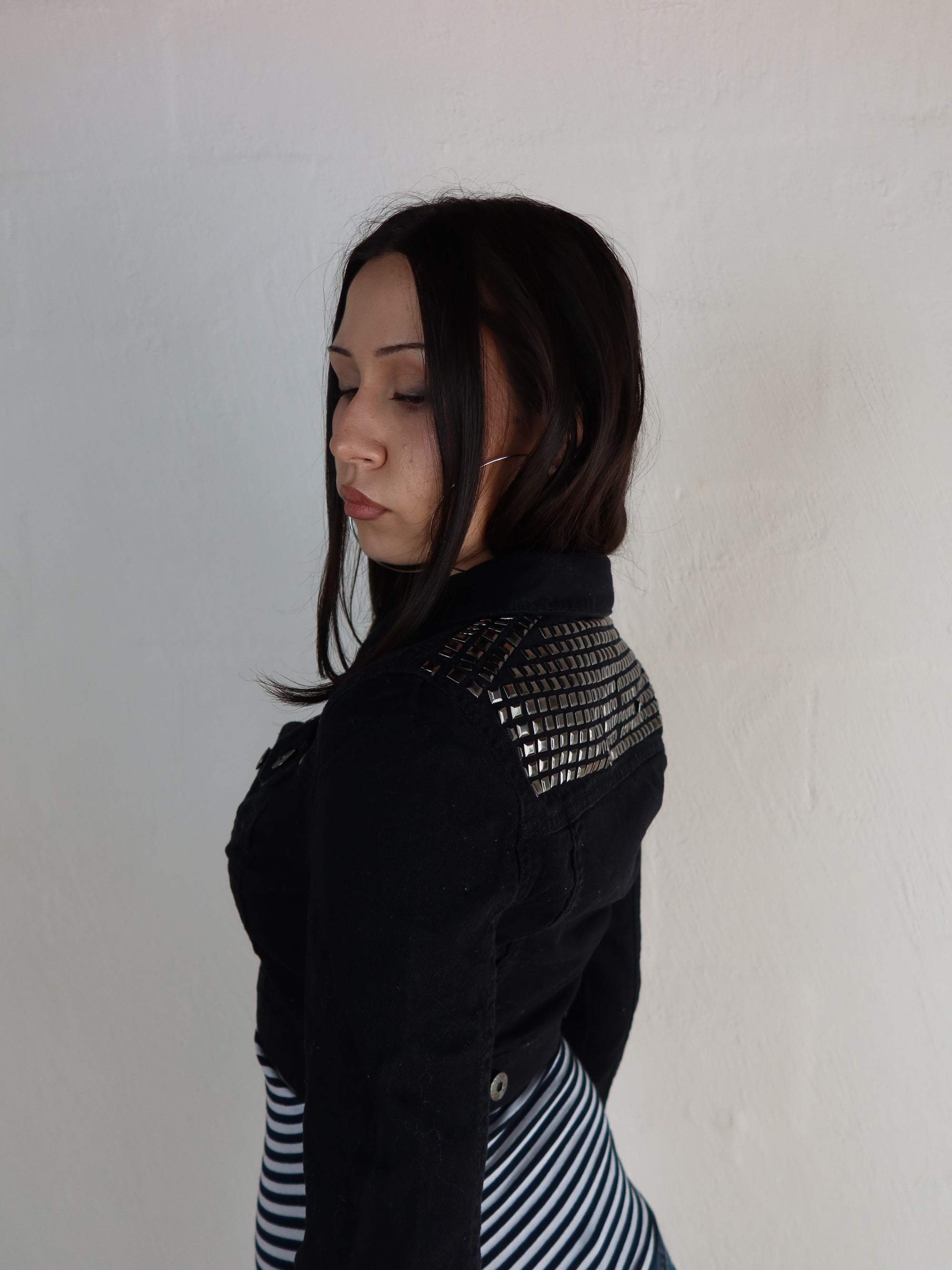 00's Studded Denim Jacket S