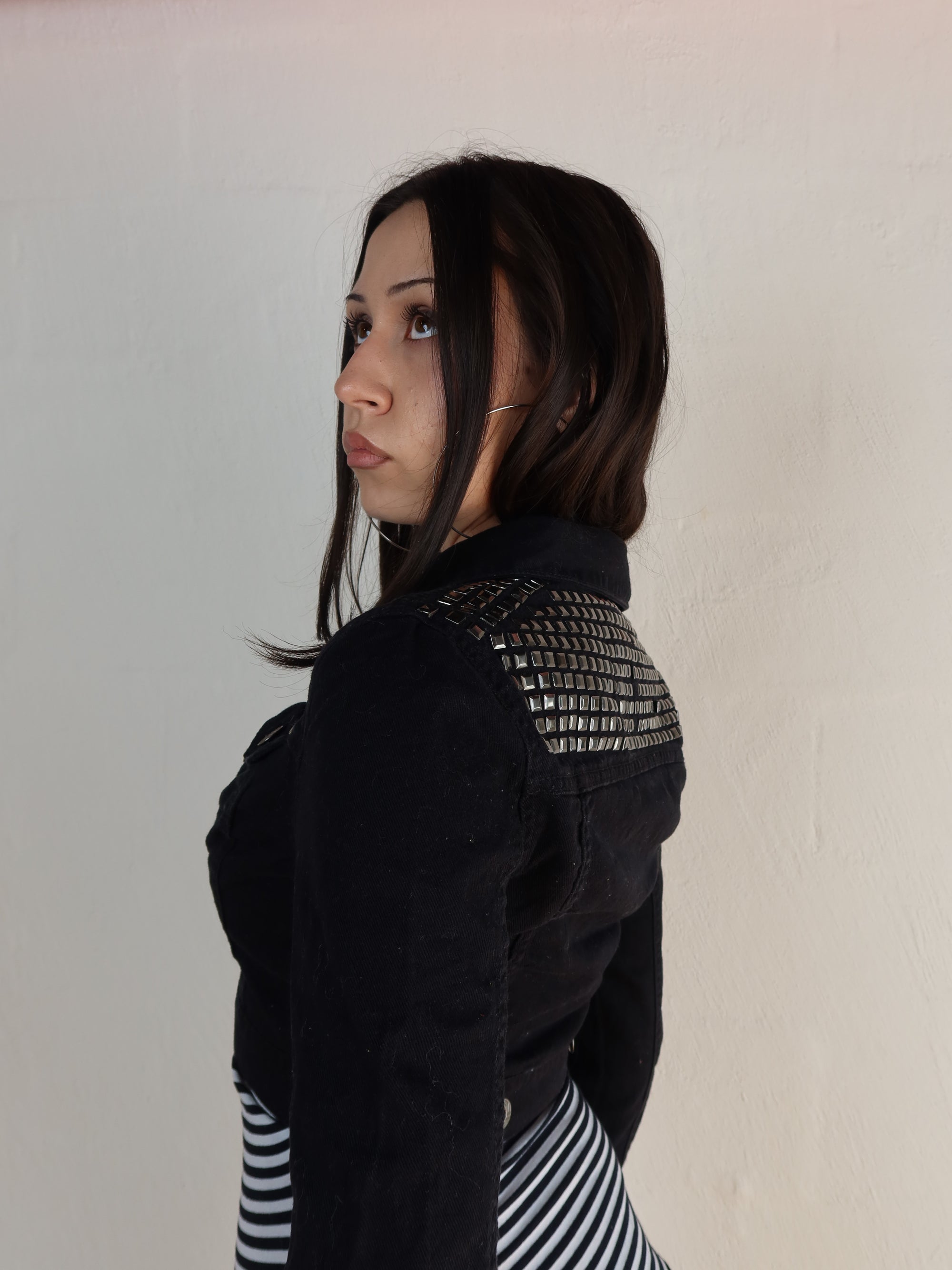 00's Studded Denim Jacket S